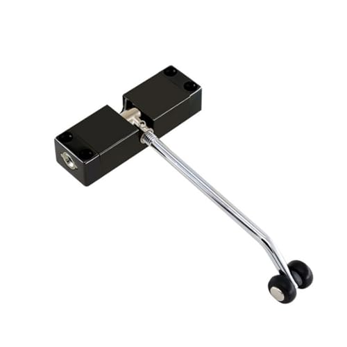 Hardware Tür Schließer, Türschließer aus Zinklegierung, automatischer hydraulischer Puffer mit eingebautem Federöffner, 1 Stück(Black) von dvnFWKc