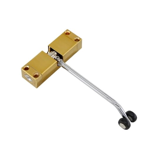Hardware Tür Schließer, Türschließer aus Zinklegierung, automatischer hydraulischer Puffer mit eingebautem Federöffner, 1 Stück(Gold) von dvnFWKc