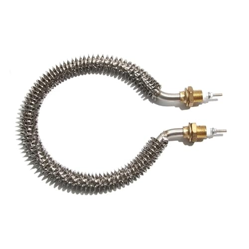 Heizelement kompatibel, Elektrische Spule Trockenheizung Rohr 304SUS Luft Friteuse Heizelement Draht M16 Gewinde(180mm OD 220V 1KW) von dvnFWKc