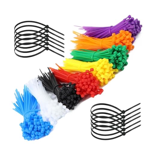 Reißverschluss Krawatten sortiert, 100 STÜCKE 3x100mm Breite: 2,5mm Selbstsichernde Kunststoff Nylon Kabelbinder Befestigen Zip Tie Umreifung(Green) von dvnFWKc