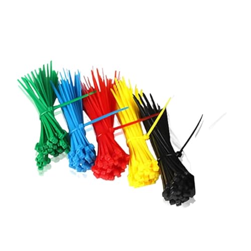 Reißverschluss Krawatten sortiert, 100 stücke 3X100 MM-200mm Kabelbinder Bündel Kunststoff Nylon Selbstsichernde Verschluss Clip Clamp(Yellow,3x150mm) von dvnFWKc