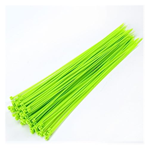 Reißverschluss Krawatten sortiert, 100 stücke Selbst Locking Nylon Kabel TiesPlastic Zip Krawatte Bindung Straps DIY Befestigen Veranstalter(Uv Green,3x100mm) von dvnFWKc