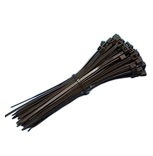 Reißverschluss Krawatten sortiert, 100 stücke Selbst Locking Nylon Kabel TiesPlastic Zip Krawatte Bindung Wrap Straps DIY Befestigen(Brown,4x200mm) von dvnFWKc