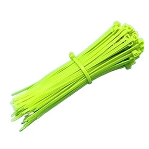 Reißverschluss Krawatten sortiert, 100 stücke Selbst Locking Nylon Kabel TiesPlastic Zip Krawatte Bindung Wrap Straps DIY Befestigen(Pale green,3x100mm) von dvnFWKc