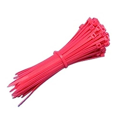 Reißverschluss Krawatten sortiert, 100 stücke Selbst Locking Nylon Kabel TiesPlastic Zip Krawatte Bindung Wrap Straps DIY Befestigen(Pink,3x150mm) von dvnFWKc