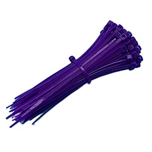 Reißverschluss Krawatten sortiert, 100 stücke Selbst Locking Nylon Kabel TiesPlastic Zip Krawatte Bindung Wrap Straps DIY Befestigen(Purple,4x150mm) von dvnFWKc