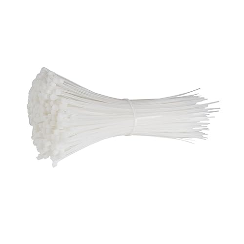 Reißverschluss Krawatten sortiert, 100 stücke Selbstsichernde Kunststoff Nylon Kabelbinder Weiß Sicherungsring Industrie Set(4x250) von dvnFWKc