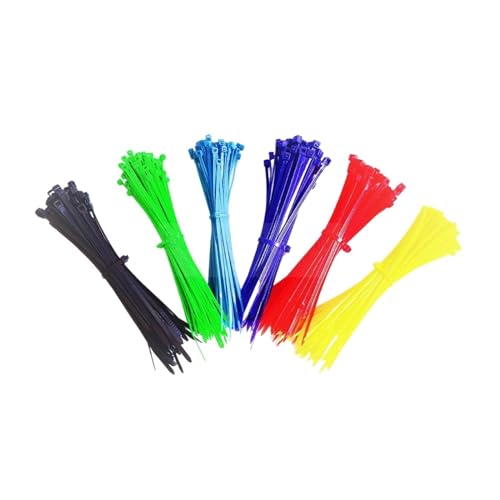 Reißverschluss Krawatten sortiert, 100 stücke Self-Lock Kabelbinder Kunststoff Nylon Draht Zip 3 * 100 200 Befestigen Schleife Organizer(Yellow,3x100) von dvnFWKc