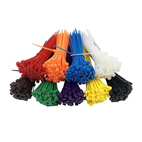 Reißverschluss Krawatten sortiert, 20Pcs Farbe Nylon Kabelbinder 3 * 150mm Kunststoff Kabel Selbst-Locking(Fluorescent Green) von dvnFWKc