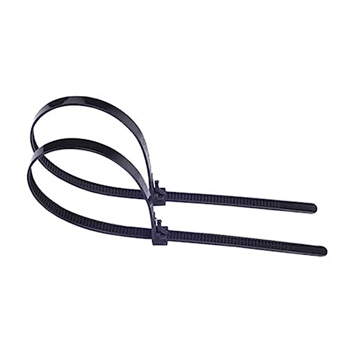 Reißverschluss Krawatten sortiert, 30PCS Selbstsichernde Kunststoff Feste Nylon Kabelbinder Abnehmbare Zipper Bindung Riemen(Black,8x300 30pcs) von dvnFWKc