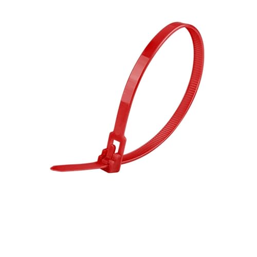 Reißverschluss Krawatten sortiert, 50pc 5 * 150mm Nylon Kabel Zip Krawatten Lösbare Feste Bindung Demontage(Red) von dvnFWKc