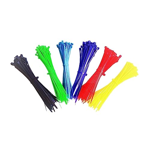 Reißverschluss Krawatten sortiert, Farbige Kabelbinder Kunststoffdraht Reißverschluss Selbstsichernde Befestigungen Elektrischer Organizer PVC Nylon(Yellow,4x200mm) von dvnFWKc