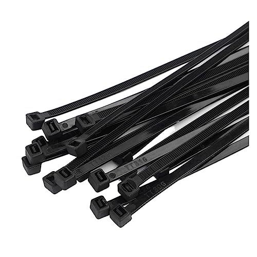 Reißverschluss Krawatten sortiert, Selbstsichernde Kunststoff-Nylon-Krawatte 100PCS Zip Wraps Strap Kabel Set Befestigungs Ring Wrap(5x200 100pcs) von dvnFWKc