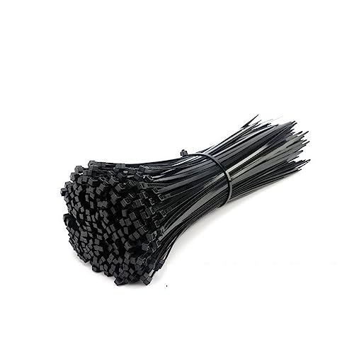 Reißverschluss Krawatten sortiert, Selbstsichernder Kabelbinder aus Kunststoff und Nylon, 100 Stück, schwarz, 5 x 300, Befestigungsring, 3 200, Set(3X120 width 1.8mm) von dvnFWKc