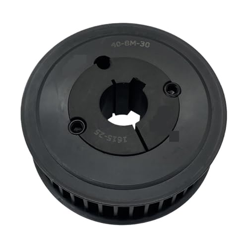 Synchron Rad, 1 Stück V-Typ-Zahnriemenscheibe 8M 40 Zähne Stahl-Synchronriemen 30 mm breite Riemen, 40-8M-30-1615(28mm) von dvnFWKc