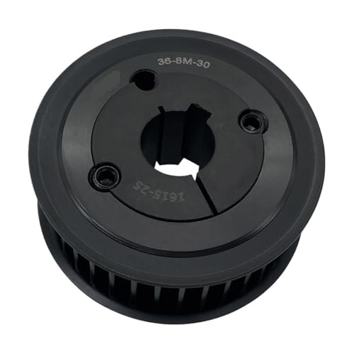 Synchron Rad, V-Typ-Zahnriemenscheibe 8M 36 Zähne Stahl-Synchronriemen 30 mm breite Riemen, 36-8M-30-1615(40mm) von dvnFWKc