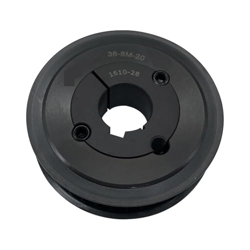 Synchron Rad, V-Typ Zahnriemenscheibe 8M 38 Zähne Stahl Synchronriemen 20mm Breite Riemen 1Stk(24mm) von dvnFWKc