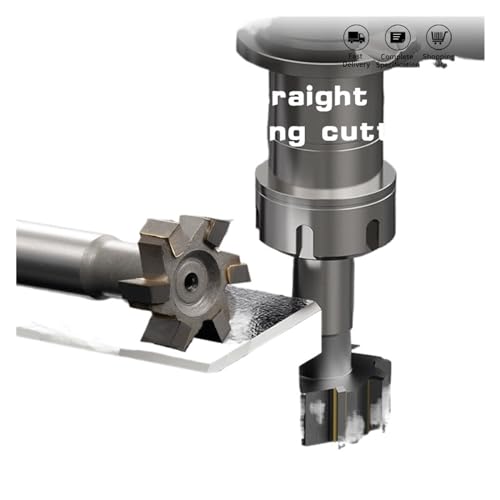 T-Schlitz Endmühle, Geschweißte Hartmetall-T-Nutfräser Wolframstahl-Schaftfräser Fräser 1 Stück von dvnFWKc