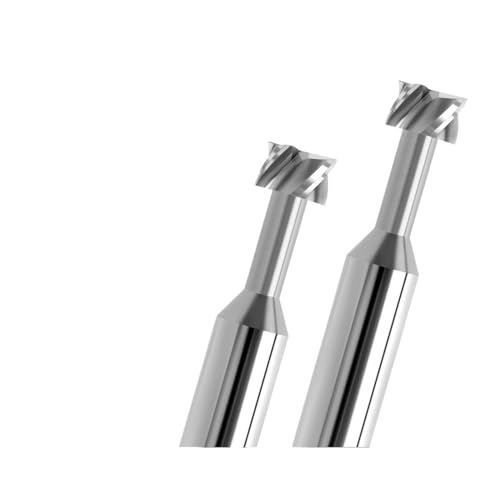 T-Schlitz Endmühle, HRC55 T-Nutfräser Aluminium Wolfram Stahl Schaftfräser Hartmetall 4 Flöten 5pc von dvnFWKc