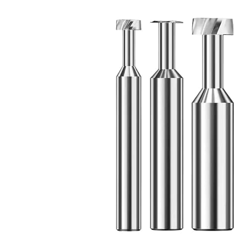 T-Schlitz Endmühle, T-Nutfräser Aluminium Kupfer Bearbeitungswerkzeug Wolfram Vollhartmetall Nutfräser 1 Stück von dvnFWKc