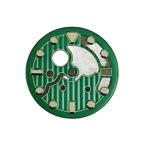 dvnFWKc Ersatz Zifferblatt, 28,5 mm ausgehöhltes Zifferblatt, C3, stark leuchtendes Zifferblatt (nur for die 3-Uhr-Position geeignet) von dvnFWKc