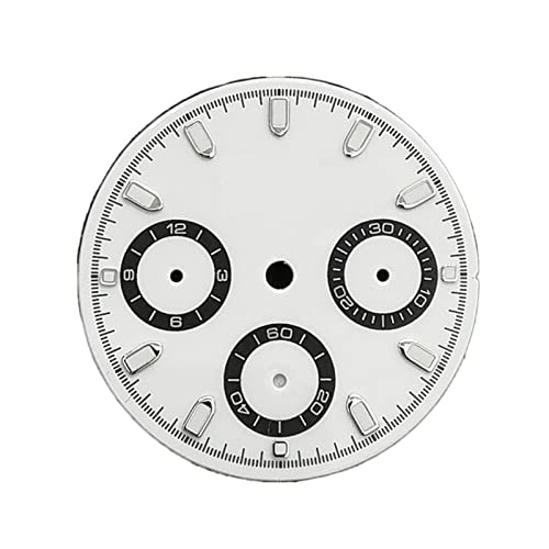 dvnFWKc Ersatz Zifferblatt, 29 mm Zifferblatt kompatibel mit VK63 Uhrwerk Leuchtzifferblätter Uhrenreparaturteile von dvnFWKc
