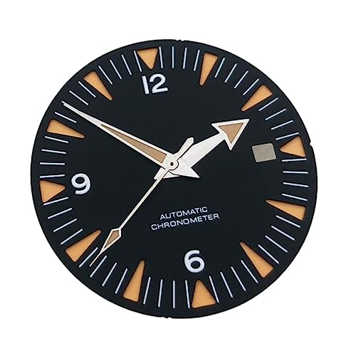 dvnFWKc Ersatz Zifferblatt, 31mm Zifferblatt + Zeiger Fit NH35/NH36 ETA2836/2824 8205/8215/821A 2813/3804 Bewegung Uhr Teile von dvnFWKc