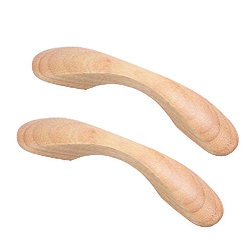 dvnFWKc Holzgriffe ziehen, 2 Stück Holzschrankgriffe Kommode Möbel Schubladengriff ziehen(Hole distance:64mm) von dvnFWKc
