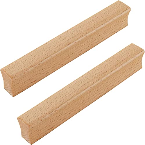 dvnFWKc Holzschubladenknöpfe ziehen Griffe, Holzgriffe, Schubladengriffe, 2 Stück, Kleiderschrank, massiver Schrankgriff von dvnFWKc