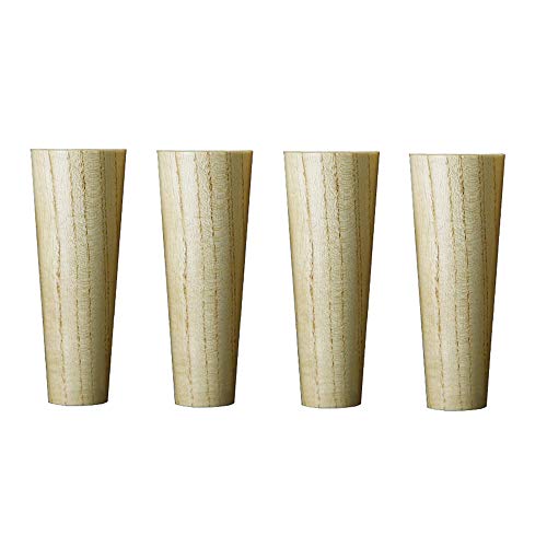 dvnFWKc Möbel Ersatzfuß, 4 stücke Holz Möbel Bein Tisch Beine Couch Beine Runde Kegel Ersatz Füße von dvnFWKc