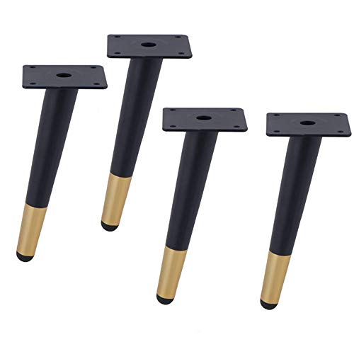 dvnFWKc Möbel Ersatzfuß, Metall Sofa Beine 4 stücke Möbel Beine Unterstützung Füße Verjüngt Ersatz Möbel von dvnFWKc