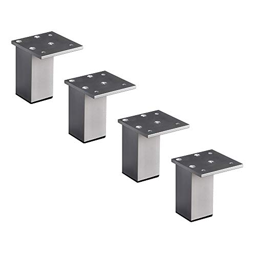 dvnFWKc Möbel Ersatzfuß, Möbelfüße Metall Sofafüße Quadratisch Ersatzfüße Stützfüße aus Aluminiumlegierung 4 Stück dvnFWKc Möbel Ersatzfuß, Möbelfüße Metall Sofafüße Quadratisch Ersatzfüße Stützfüße aus Aluminiumlegierung 4 Stück von dvnFWKc