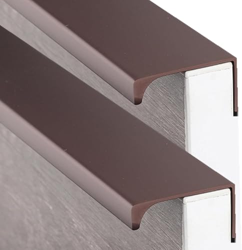 dvnFWKc Schrank zieht, Schrankschubladen-Kantengriff, versteckter Griff aus Aluminiumlegierung, Fingerkantengriff, 2 Stück von dvnFWKc