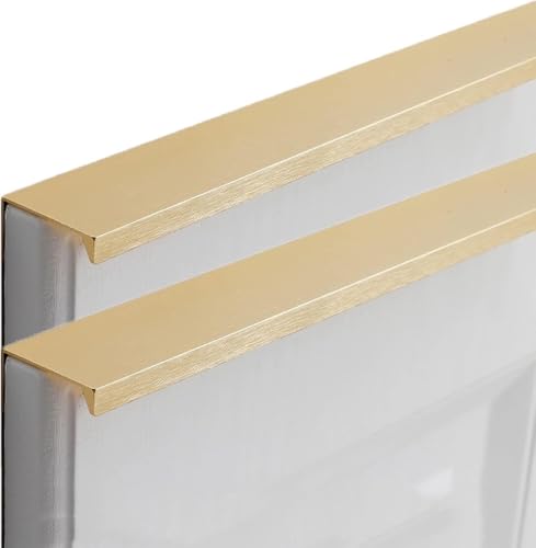 dvnFWKc Schrank zieht, Schubladengriff, versteckter Griff, Aluminiumlegierung, unsichtbarer Türgriff, Möbeltürbeschläge, 2 Stück von dvnFWKc
