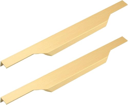 dvnFWKc Schrank zieht, Schubladenkantengriff, unsichtbarer Schrankgriff aus Aluminiumlegierung, versteckter Fingerkantengriff, 2 Stück von dvnFWKc