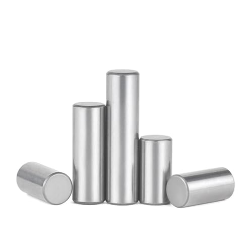 dvnFWKc Unterstützung Peg Pin Rod Befestigungselemente, Massiver Zylinderstift HRC62 Lagerstahl Massive Zylinderstifte M1 M1.5 M2 M2.5 M3 M3.5 M4 M5 M6(4mm,M3 (100 Pieces)) von dvnFWKc