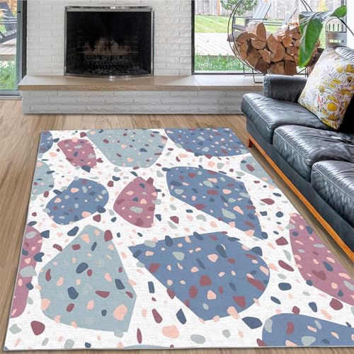 dyausi Ästhetische Fußmatten Teppich 100x200 - Waschbarer Schlafzimmer Weicher Kurzflor, Carpet antirutsch für Wohnzimmer, Kinderzimmer, Küche, Esszimmer von dyausi
