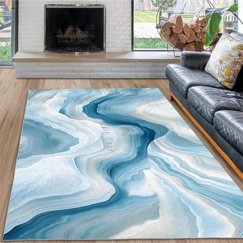 dyausi Anti-Ermüdungs-Polsterung Teppich 60x90 cm, Waschbarer Kurzflor Modern Klein, Fußmatte Innen rutschfest für Eingang, Haustür, Türrahmen, Wohnzimmer, Schlafzimmer von dyausi