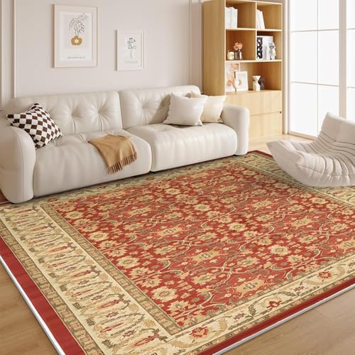 dyausi Blumen-Landhausstil Teppich 140x200 Südwestlich Schlafzimmer rutschfest Waschbar in Waschmaschine - Blumenmuster Carpet Kurzflor für Wohnzimmer, Esszimmer, Kinderzimmer G112 dyausi Blumen-Landhausstil Teppich 140x200 Südwestlich Schlafzimmer rutschfest Waschbar in Waschmaschine - Blumenmuster Carpet Kurzflor für Wohnzimmer, Esszimmer, Kinderzimmer G112 von dyausi