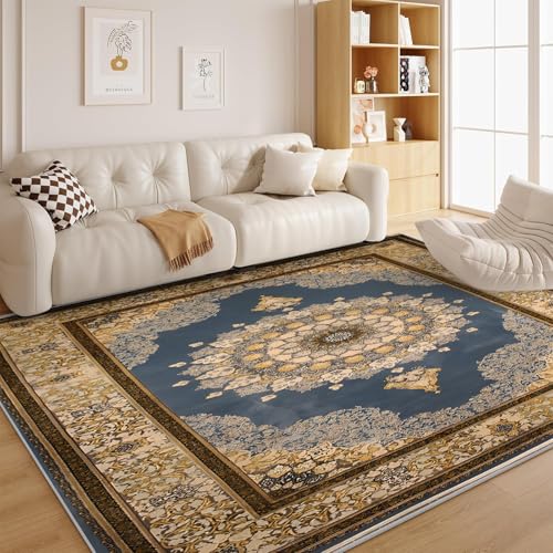 dyausi Blumen Teppich Wohnzimmer 160x230 Bohème Kurzflor - Grau Carpet für Kinderzimmer, Schlafzimmer, Esszimmer, Arbeitszimmer Waschbare Groß rutschfest, Küche - G72 von dyausi