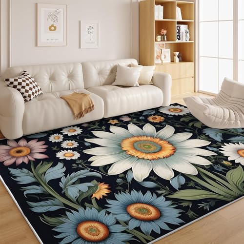 dyausi Bohème Teppich Bohème Wohnzimmer - Grüne Monstera Rutschfester Carpet für Esszimmer, Kinderzimmer, Büro, Schlafzimmer 100x200 cm - G173 von dyausi