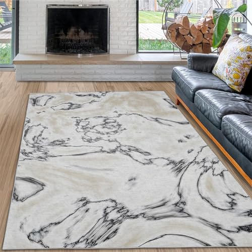 dyausi Moderne Ästhetik Teppich 60x90 cm, Waschbarer Kurzflor Anti-Ermüdungs-Polsterung Klein, Fußmatte Innen rutschfest für Eingang, Haustür, Türrahmen, Wohnzimmer, Schlafzimmer von dyausi