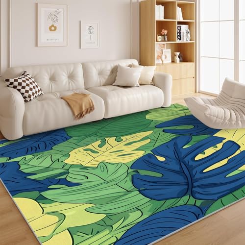 dyausi Retro-Muster Teppich Retro-Muster Wohnzimmer - Pflanzen Weiche Kurzflor Teppich für Schlafzimmer, Kinderzimmer, Küche 80x150 cm - G213 dyausi Retro-Muster Teppich Retro-Muster Wohnzimmer - Pflanzen Weiche Kurzflor Teppich für Schlafzimmer, Kinderzimmer, Küche 80x150 cm - G213 von dyausi