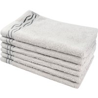 Dyckhoff Gästehandtücher "Wave" mit Jacquard-Bordüre von dyckhoff