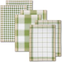 Dyckhoff Geschirrtuch "KARO, Maße je Tuch ca. 50x70 cm" mit drei verschiedenen Motiven von dyckhoff