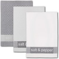 Dyckhoff Geschirrtuch "salt & pepper", (Set, 6 tlg.) von dyckhoff