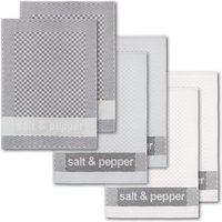 Dyckhoff Geschirrtuch "Salt & Pepper, Maße je Tuch ca. 50x70 cm" mit drei verschiedenen Motiven von dyckhoff