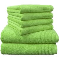 Dyckhoff Handtuch Set "Brillant", Set, 6 tlg., Walkfrottee, mit Streifenbordüre;4 Handtücher (50x100cm), 2 Duschtücher (70x140cm) von dyckhoff