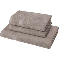 Dyckhoff Handtuch Set "Planet" Set 3 Stk. Walkfrottier 2 Handtücher (50x100cm), 1 Duschtuch (70x140cm) von dyckhoff