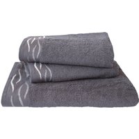 Dyckhoff Handtuch Set "Wave" Set 3 Stk. Frottier mit Jacquard-Bordüre;4 Handtücher (50x100cm), 2 Duschtücher (70x140cm) von dyckhoff